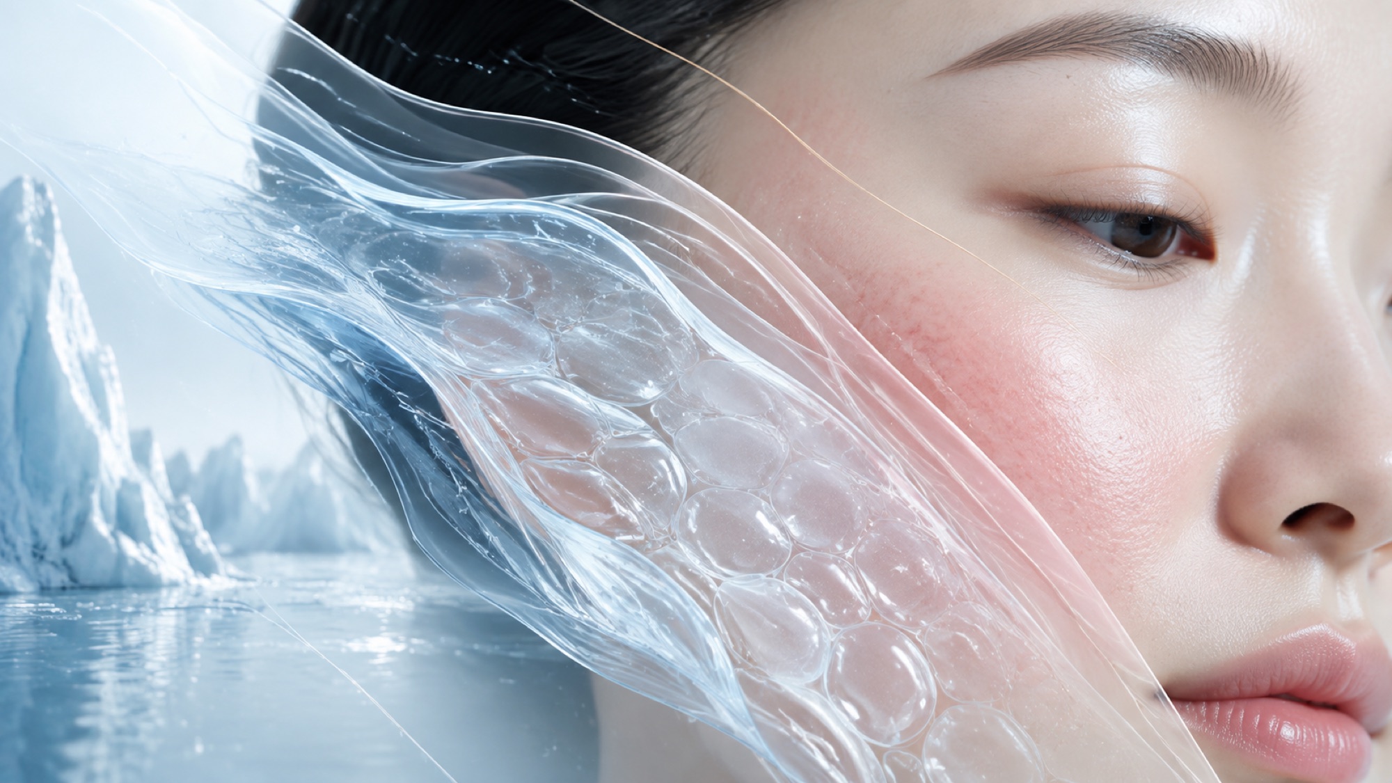 Asian skin science with Alpine glacier inspiration